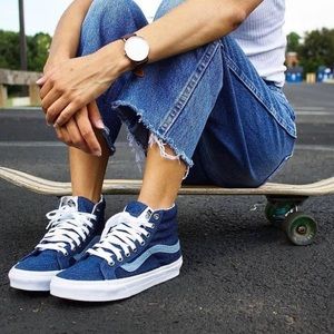 Madewell x Vans Sk8-Hi Slim High Top Sneakers